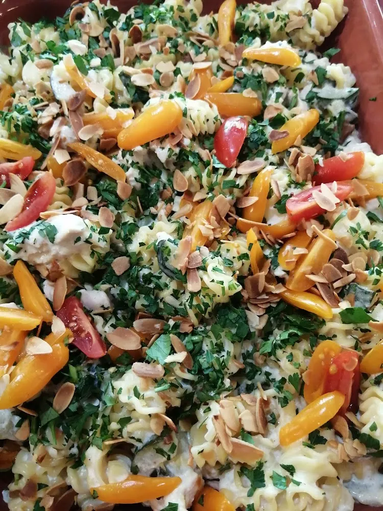 Pâtes Au Poulet Poire Gorgonzola